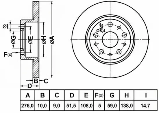Brake Disc (FR0999)
