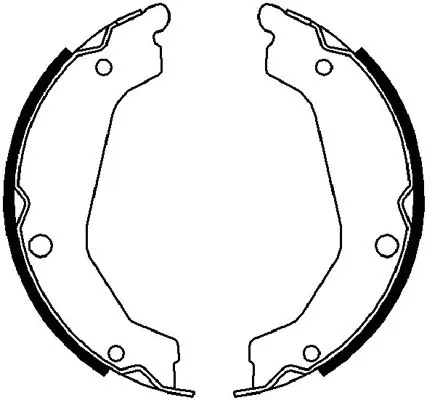 Brake Shoe Set, parking brake (FT0090)