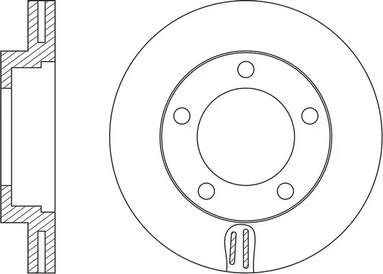 Brake Disc (FR0707V)