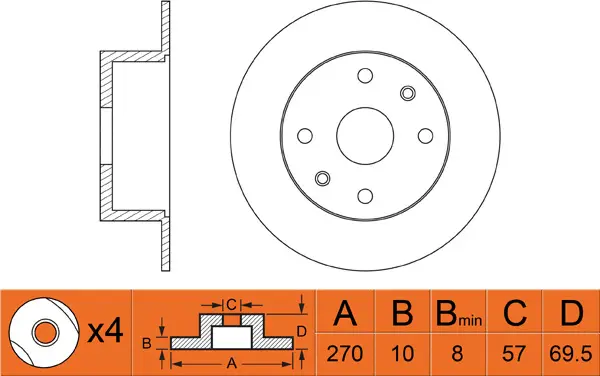 Brake Disc (FR0403)