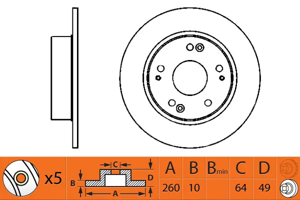 Brake Disc (FR0315)