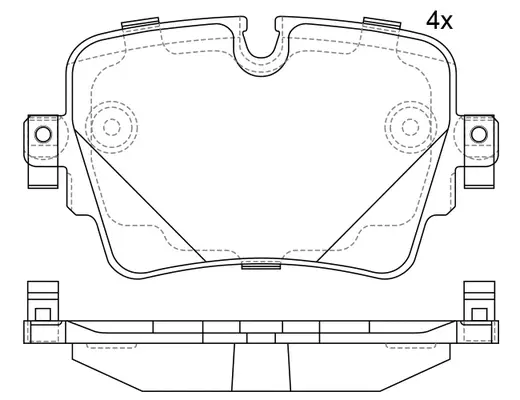 Brake Pad Set, disc brake (FP1753)