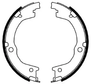 Brake Shoe Set, parking brake (FT1873)