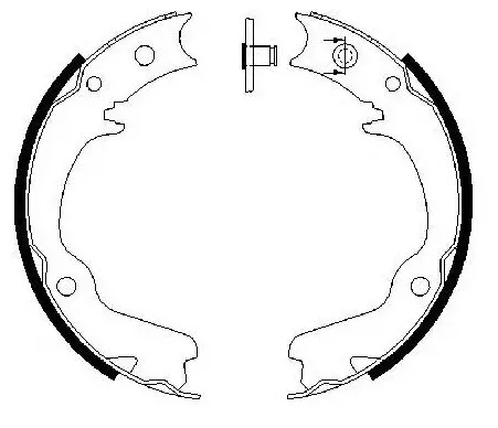 Brake Shoe Set, parking brake (FT7055)