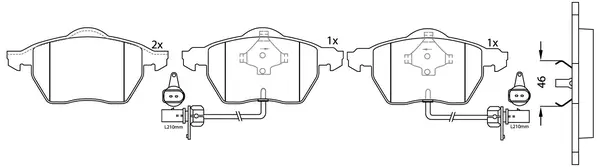 Brake Pad Set, disc brake