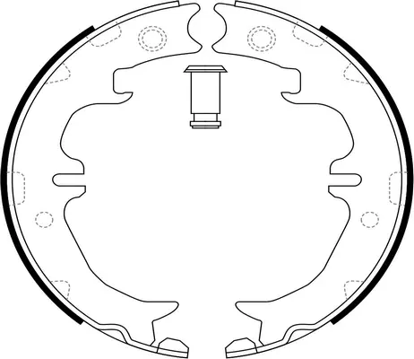 Brake Shoe Set, parking brake (FT0846)