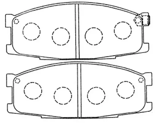 Brake Pad Set, disc brake (FP3126)