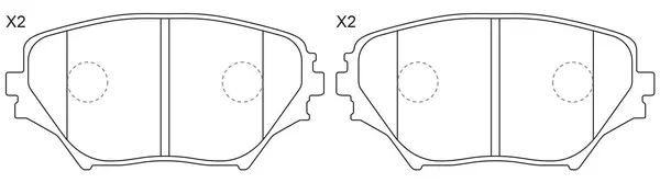 Brake Pad Set, disc brake (FP0862)