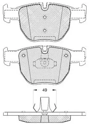Brake Pad Set, disc brake (FP0992)