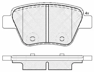 Brake Pad Set, disc brake (FP1456)