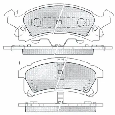 Brake Pad Set, disc brake (FP0673)