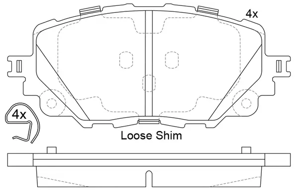Brake Pad Set, disc brake (FP1903)