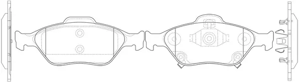 Brake Pad Set, disc brake (FP1082)