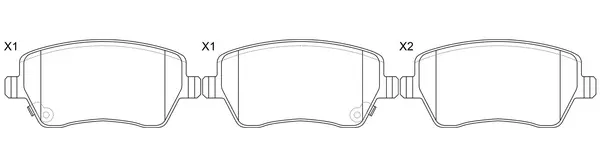 Brake Pad Set, disc brake (FP1491)