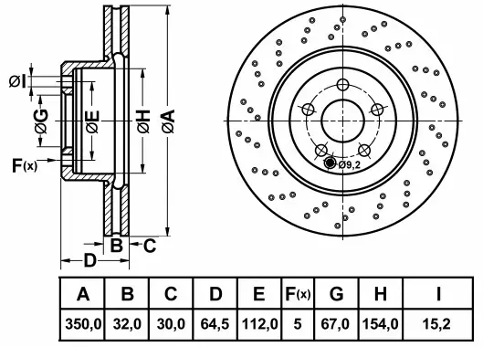 Brake Disc (FR0915DSET)