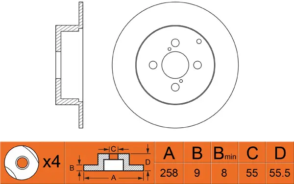 Brake Disc (FR0303)