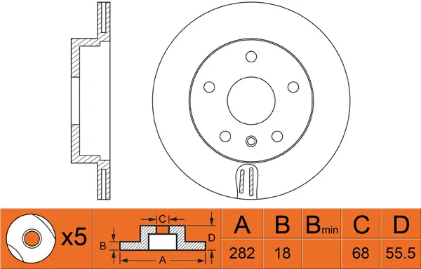 Brake Disc (FR0406V)