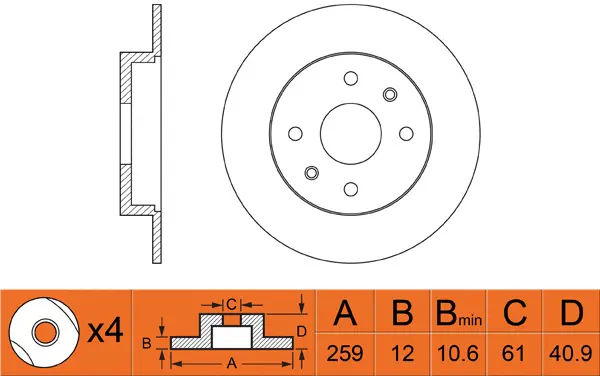 Brake Disc (FR0304)