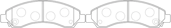 Brake Pad Set, disc brake (FP3402)