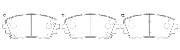 Brake Pad Set, disc brake (FP0008)