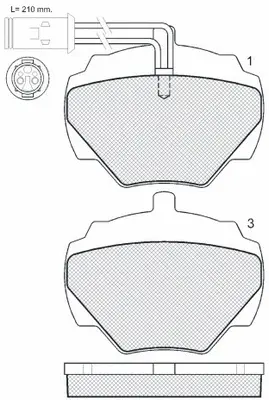 Brake Pad Set, disc brake (FP7363E)