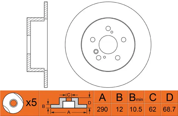 Brake Disc (FR0341)