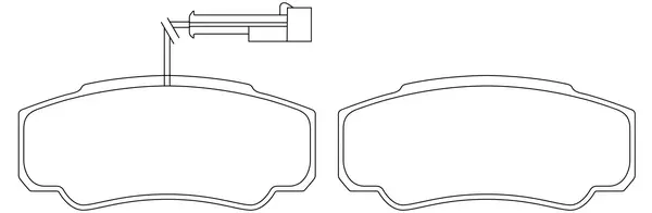 Brake Pad Set, disc brake (FP2331T)