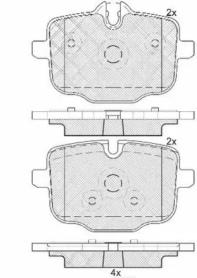 Brake Pad Set, disc brake (FP1469)