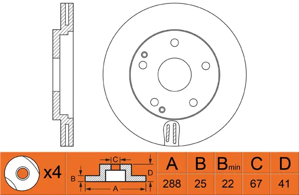 Brake Disc (FR0471V)