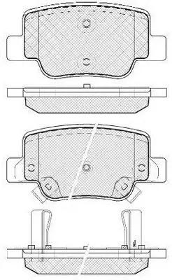 Brake Pad Set, disc brake (FP1085)