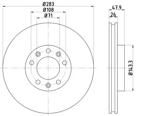 Brake Disc (FR0987V)