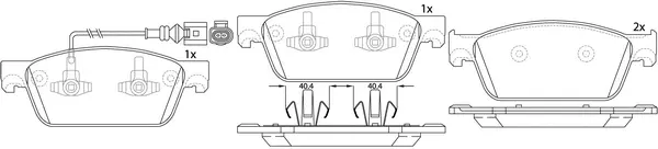 Brake Pad Set, disc brake (FP33278E)