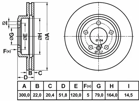 Brake Disc (FR1037V)