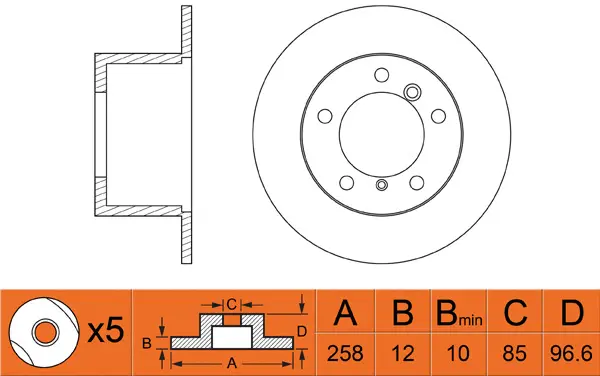 Brake Disc (FR0385)