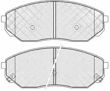 Brake Pad Set, disc brake (FP3017)