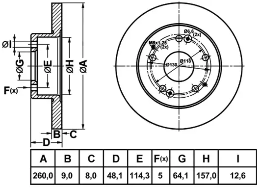 Brake Disc (FR1101)