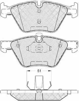 Brake Pad Set, disc brake (FP1061)