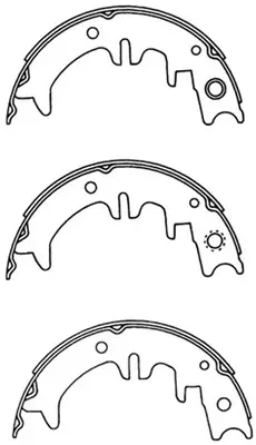 Brake Shoe Set, parking brake (FT1156)