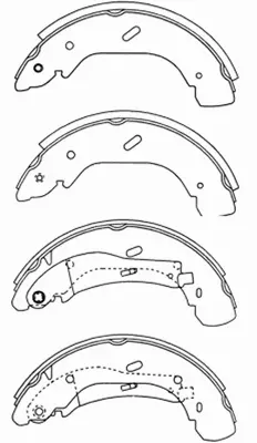 Brake Shoe Set (FT22154)