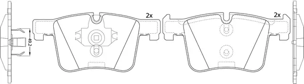 Brake Pad Set, disc brake (FP1561)