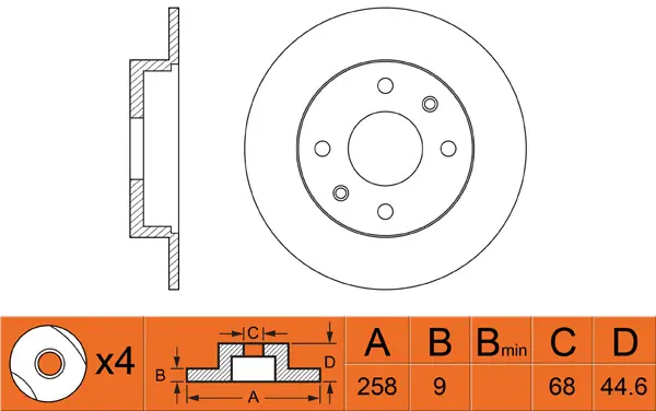 Brake Disc (FR0388)