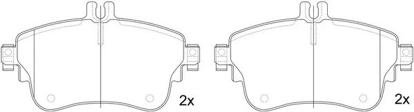 Brake Pad Set, disc brake (FP1863)