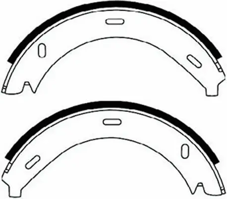 Brake Shoe Set, parking brake (FT1057)