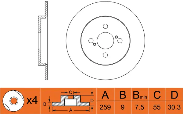 Brake Disc (FR0421)