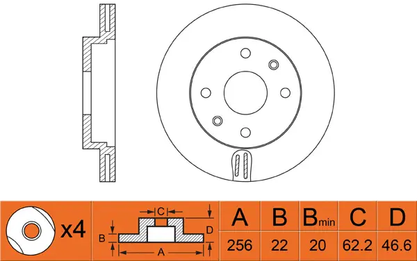 Brake Disc (FR0480V)