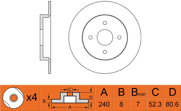 Brake Disc (FR0285)