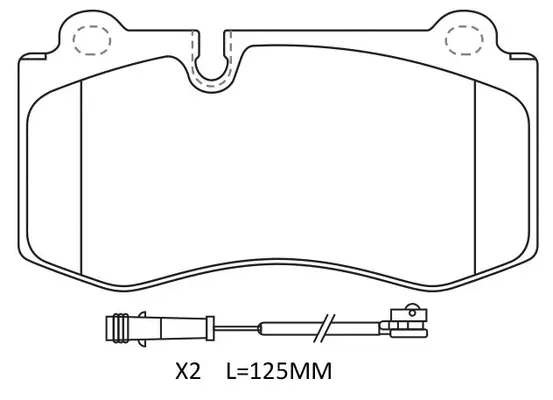Brake Pad Set, disc brake (FP1223E)