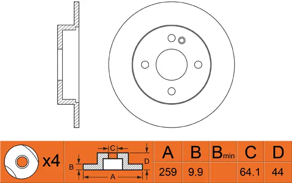 Brake Disc (FR0273)