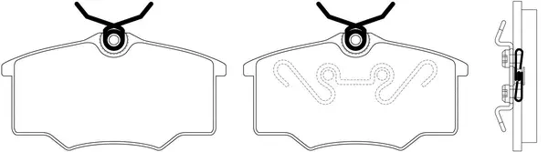 Brake Pad Set, disc brake (FP1173)