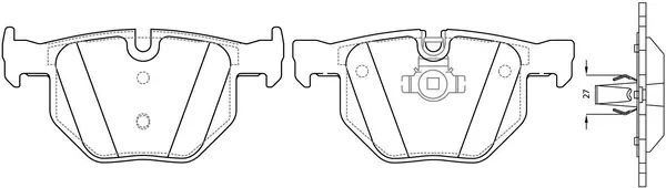 Brake Pad Set, disc brake (FP1042)